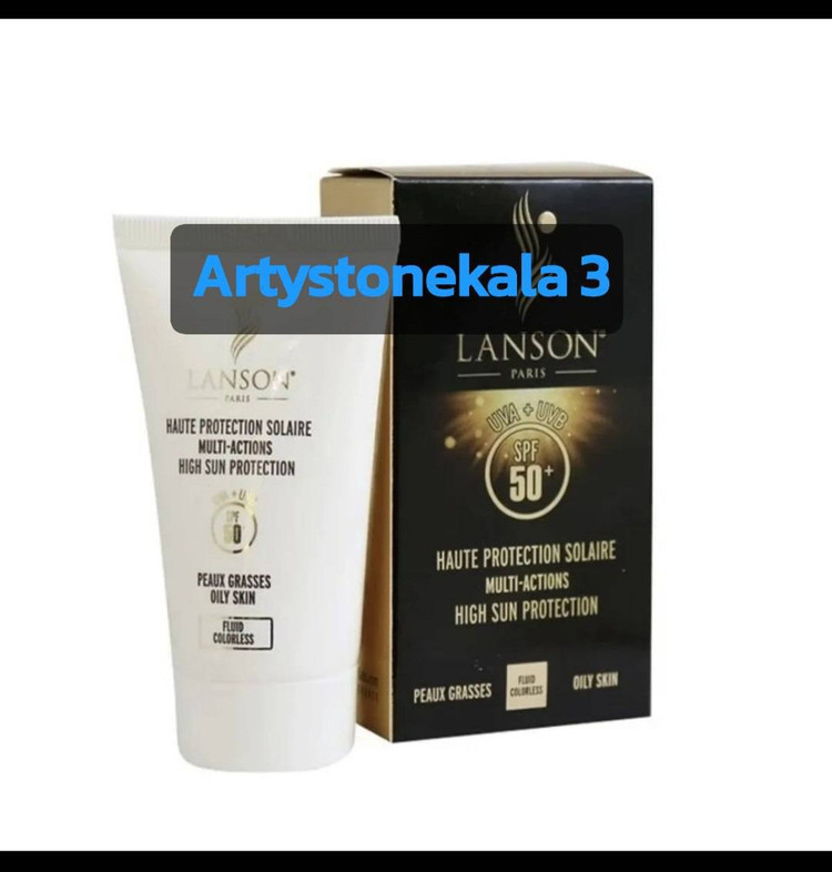 کد_A54 کرم ضد آفتاب بی رنگ لانسون SPF 50 مدل مولتی اکشن محافظ UVA ,UVB مناسب پوست چرب و مختلط حجم 40 میلی لیتر