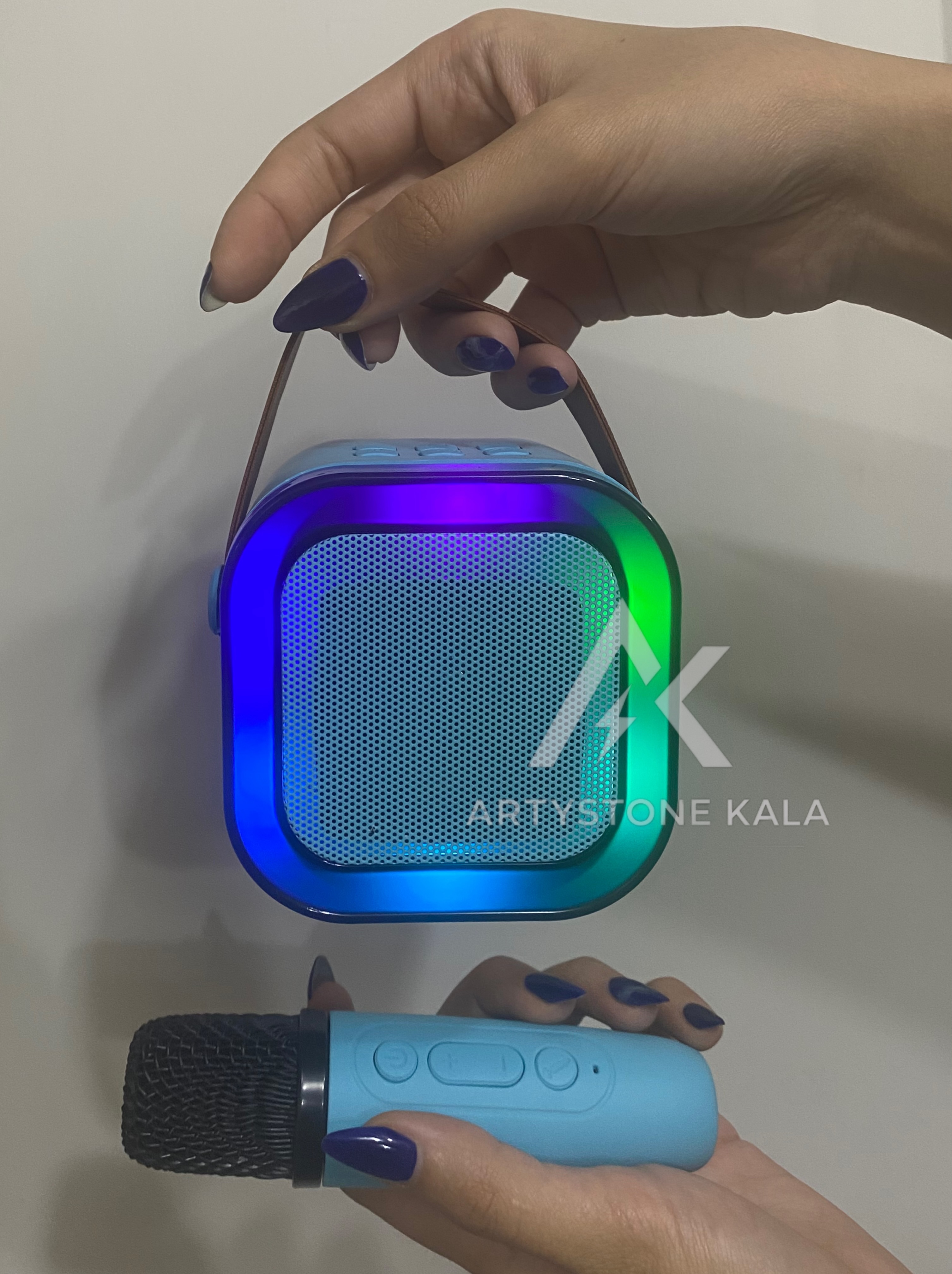 اسپیکر دو میکروفونی شارژی مدل_K12_کد_۳۷۵