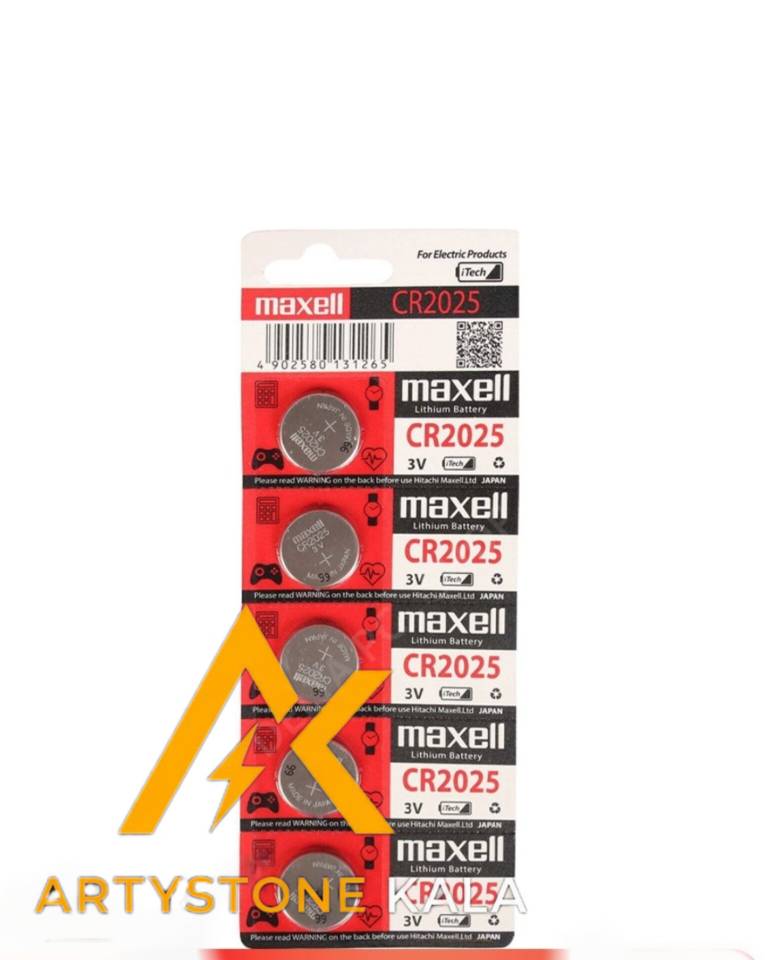 کد_1036  باطری MAXELL سکه ای CR2025 لیتیوم ــ  کد_1036