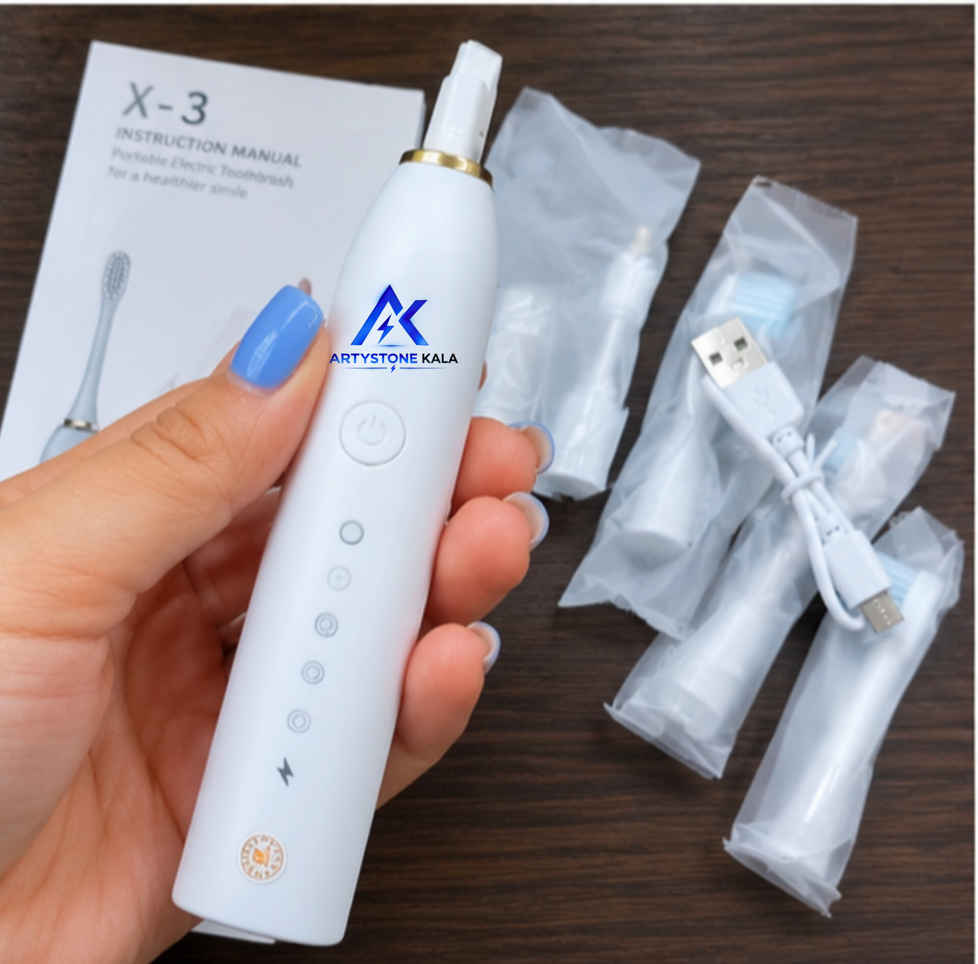 مسواک شارژی کیفیت عالی جنس بدنه: پلاستیک سخت ABS کد_294