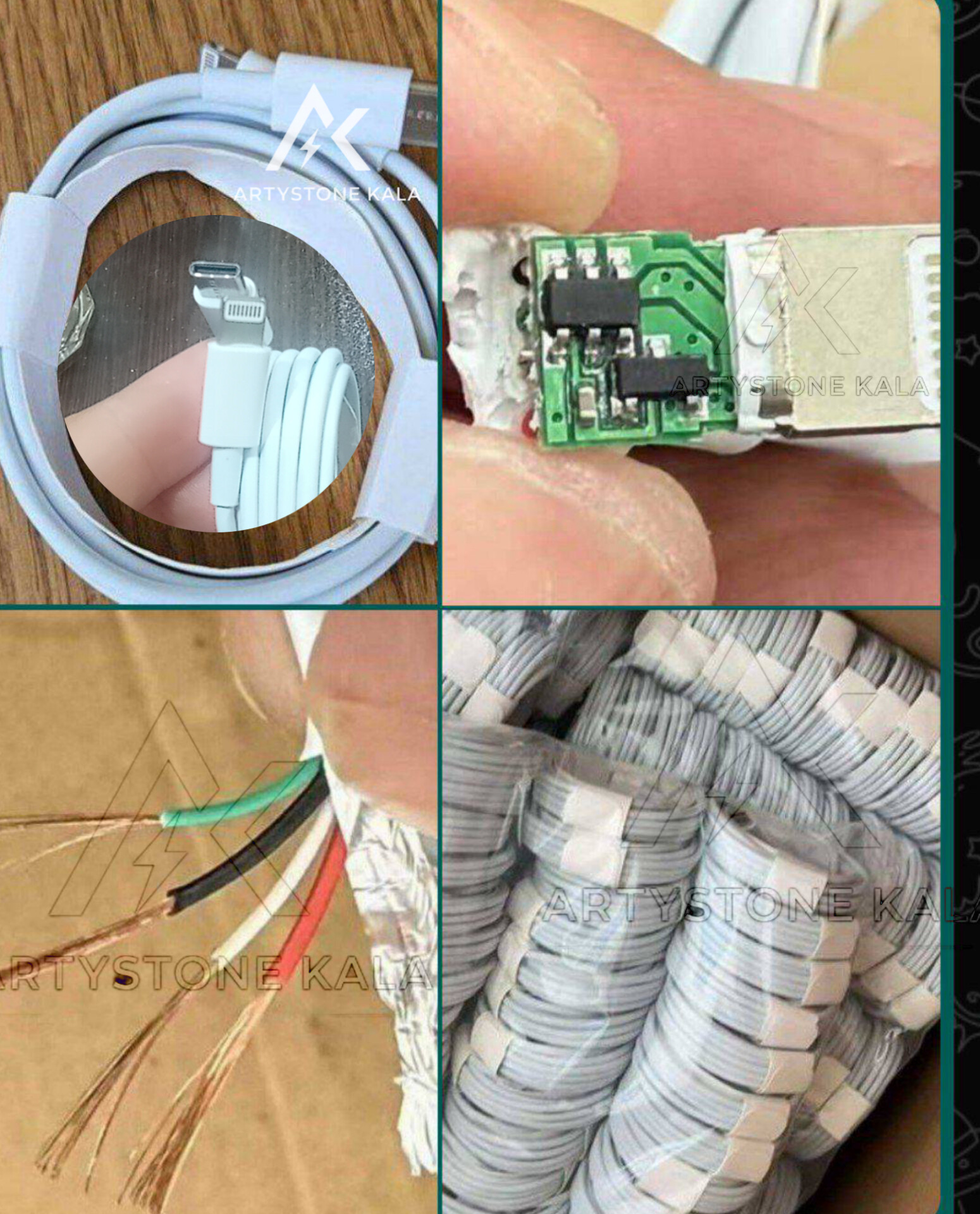 کابل تایپ سی به لایتنینگ آیفون 13و14 (2ic) سیم مسی مناسب آیفون 13 تا 14 کیفیت اصلی طول 1 متر کد.ــ 22
