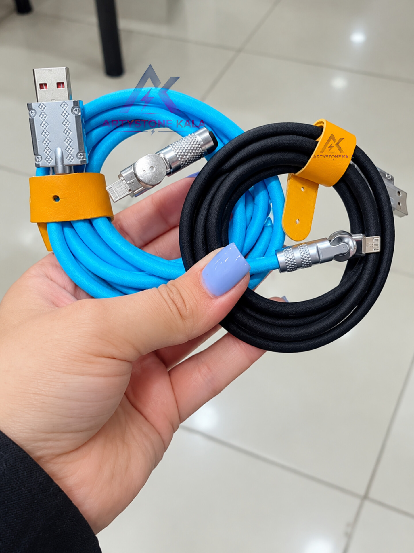 کابل شارژ 120واتusb سری آیفون xسری متحرک fast. charch 120w باکلگی متحرک ــ کد_444