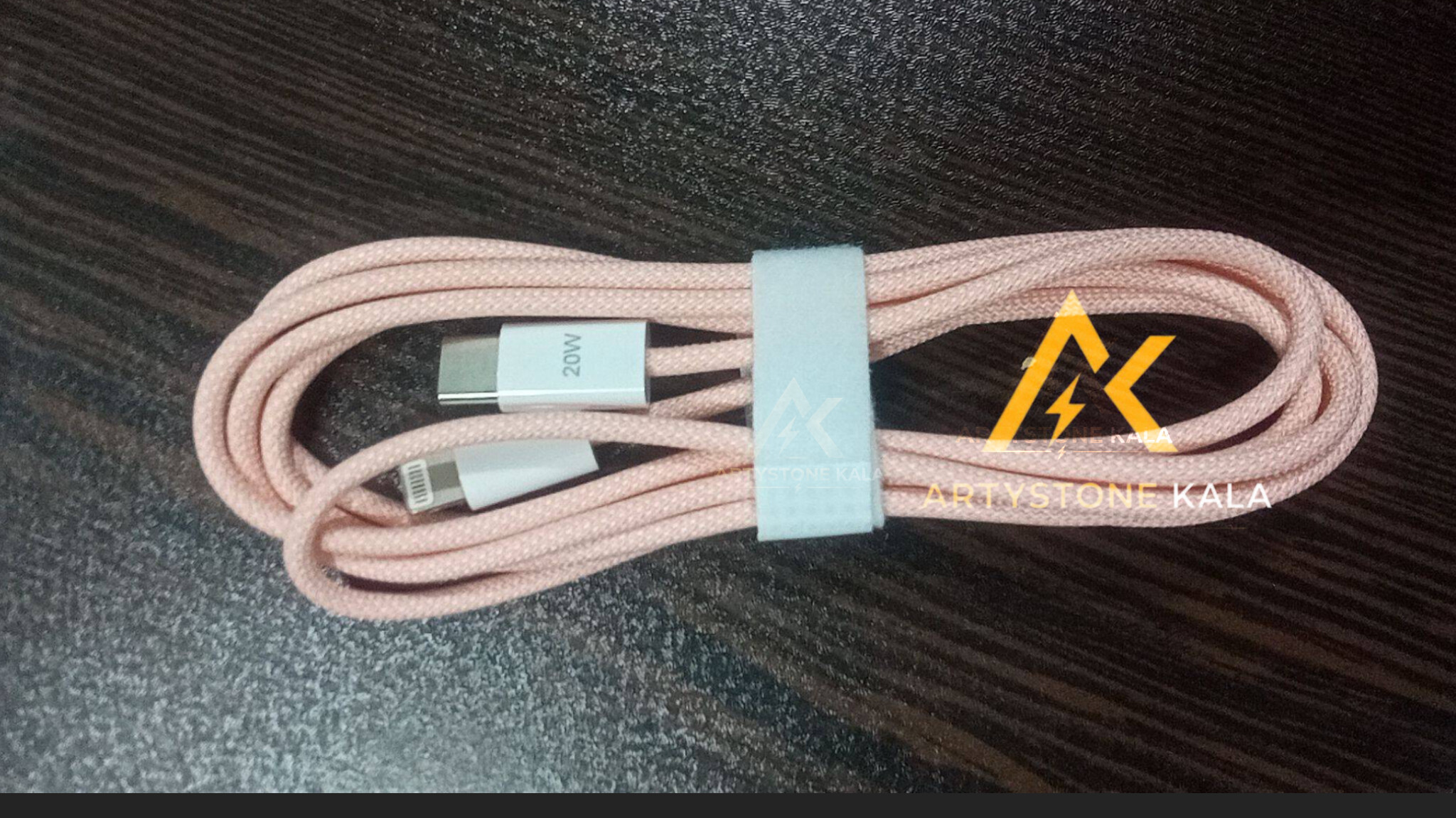 کلگی  USB  کابل کنفی آیفون 12تا14 پرومکس 20وات  مناسب آیفون 12 تا 14 طول 1 متر. ــ کد434