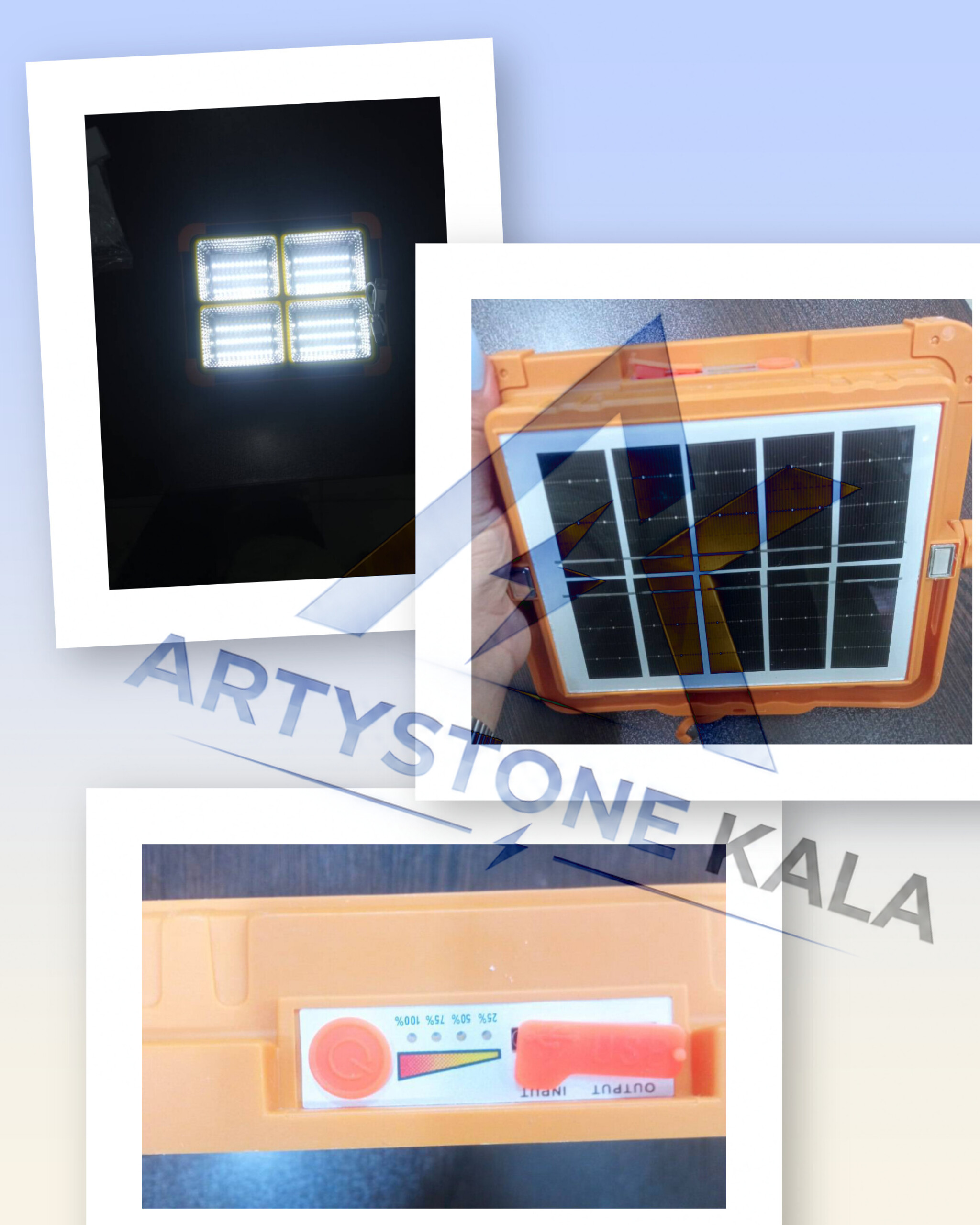 پروژکتور  شارژی  288 ال ای دی 6000 وات   کد_183